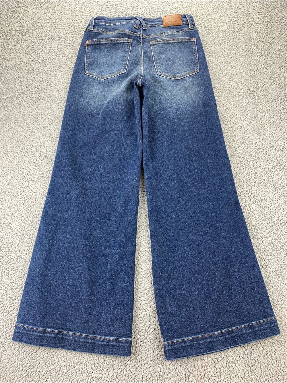 Judy Blue Women High Rise Wide Leg Dark Wash Tummy Control Jeans | Size: 11/30 - Picture 6 of 15